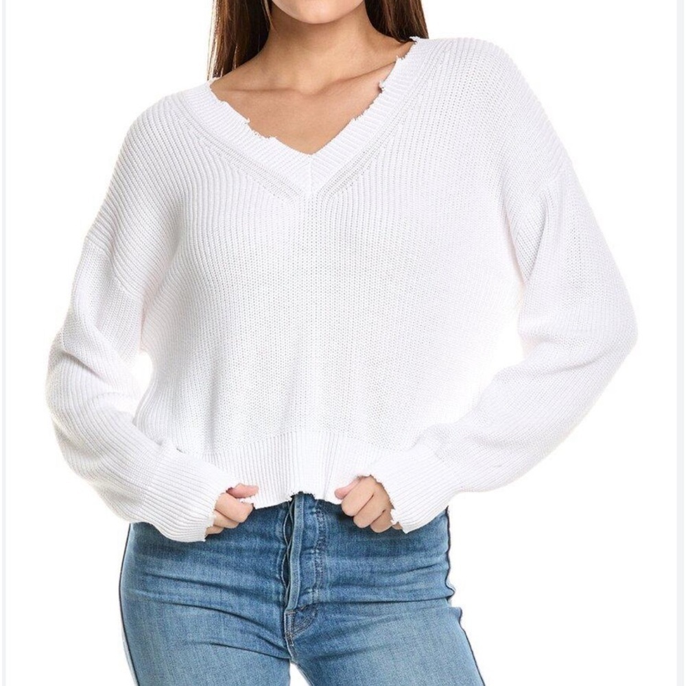 525 America Distressed V-Neck Pullover